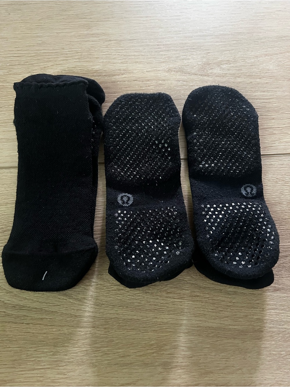 lululemon Pilates Socks- Black- size L (9-11)